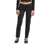 Urban Classics Ladies Low Waist Straight Denim Pants Black Washed Taille: 34 | Pantalons slim Outlet | Femme | Bleu