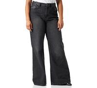 Urban Classics Pantalon en Jean à Jambes Larges pour Femme, Noir délavé, 62