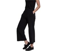 Urban Classics Pantalon Évasé Femme Pantalon en Toile Noir L 95% Coton, 5% Élasthanne Loose Fit