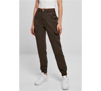 Urban Classics Pantalon femme Ladies High Waist Cargo Pants Brown 29