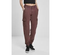 Urban Classics Pantalon femme Ladies High Waist Cargo Pants Cherry 30