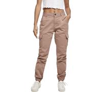 Urban Classics Pantalon femme Ladies High Waist Cargo Pants Duskrose 33