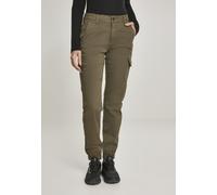 Urban Classics Pantalon femme Ladies High Waist Cargo Pants Olive 28