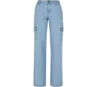 Urban Classics Pantalon femme Ladies High Waist Straight Denim Cargo Pants 32