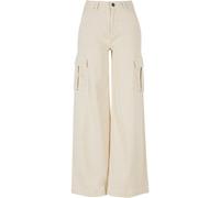 Urban Classics Pantalon femme Ladies High Waist Wide Leg Twill Cargo Pants 31