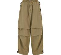 Urban Classics Pantalon Parachute Coton Femme Pantalon en Toile Olive XL 100% Coton Baggy