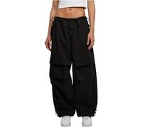 Urban Classics Pantalon Parachute Coton Femme Pantalon en Toile Olive Baggy