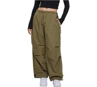 Urban Classics Pantalon Parachute Coton Femme Pantalon en Toile Olive XL 100% Coton Baggy
