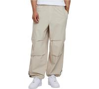Urban Classics Pantalon Parachute Popline Homme Pantalon en Toile Sable L 100% Coton Baggy
