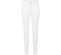 Urban Classics Pantalon pour Femme Coupe Genou, Blanc (White 220), 30W x 31L