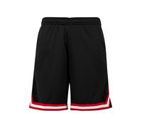 Urban Classics Homme Stripes Mesh Short, Multicolore (Blkredwht 57), L EU