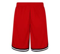 Urban Classics Stripe Mesh Shorts Rouge 2XL Homme