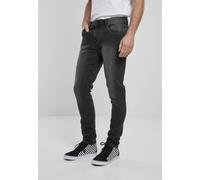Urban Classics Jean slim zippé denim Homme Noir Taille 31 Longueur 34
