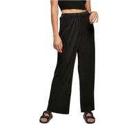 Urban Classics Pantalon plissé pour femme Noir
