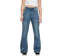 Urban Classics Pantaloni Da Donna A Vita Alta Jeans, Midstone Washed, 50 Femme