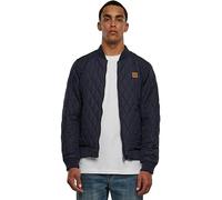 Urban Classics Diamond Quilt Nylon Jacket, Noir/Gris, S Homme