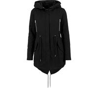 Urban Classics Parka Femme Doublée Sherpa Femme Manteau d'hiver noir M 100% Coton