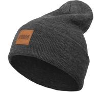 Urban Classics - PATCH LONG BEANIE charcoal TU