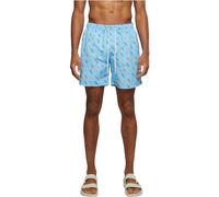 Urban Classics Pattern Swim Shorts Boxer, Bleu (Lightblue/Ice 02060), 4XL Homme