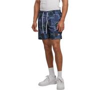 Urban Classics Pattern Swim Shorts, Maillot de Bain pour des Hommes, Navy Bandana AOP, 5XL