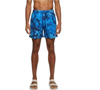 Urban Classics Pattern Swim Shorts Maillot, Fleur Bleue, XXL Homme