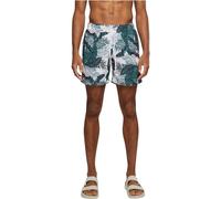 Urban Classics Pattern Swim Shorts, Multicolore (Palm Leaves 01681), M Homme