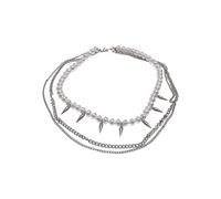 Urban Classics Pearl Layering Necklace One Size