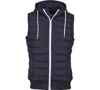 Urban Classics Petit Gilet à Capuche Bubble Veste sans Manche, Multicolore (Noir/Blanc 50), M Homme
