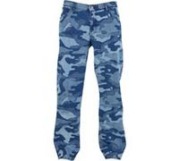 Urban Classics Printed Jeans Blue Laser Camo Taille: 34 | Jeans droits Outlet | Homme | Bleu