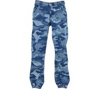 Urban Classics Printed Jeans Blue Laser Camo Taille: W33 | Jeans Outlet | Homme | Bleu