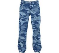 Urban Classics Printed Jeans Blue Laser Camo Taille: W36 | Jeans droits Outlet | Homme | Bleu