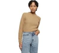 Urban Classics Pull Court Gaufré Femme Sweat-Shirt Sable L 100% Polyacrylique Regular/Coupe Standard