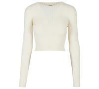 Urban Classics Short Rib Knit Twisted Back Sweater Blanc M Femme