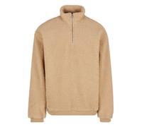 Urban Classics Oversized Teddy Half Zip Sweater Beige 2XL Homme