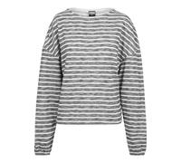 Urban Classics Pull-over oversize noir chiné / blanc, Taille XS