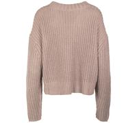 Urban Classics Pull pour femme Ladies Wide Oversize Sweater Taupe 4XL