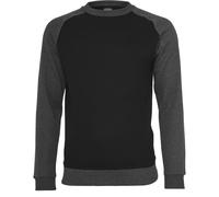 T-shirt Urban Classic 2-tone raglan Noir L