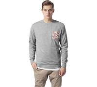 Urban Classics Pullover Contrast Pocket Crewneck Grey/Flower XS