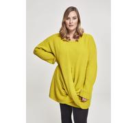 Urban Classics Pulls pour femmes Ladies Wrapped Sweater Lemon Mustard M