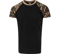 Urban Classics - RAGLAN T-Shirt contrasté noir - XL