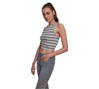 Urban Classics Rayures Cropped Top, Multicolore (Bleu Marine/Blanc/Gris 01312), L Femme