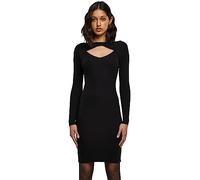 Urban Classics Robe À Découpes Femme Robe Courte Noir XL 35% Viscose, 35% Polyacrylique, 30% Nylon