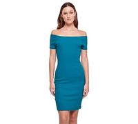 Urban Classics Robe à épaules dénudées côtelées pour Femme, Vert d'eau, XL