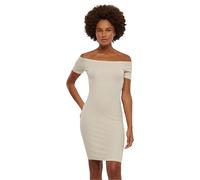 Urban Classics Robe à épaules dénudées et côtelée pour Femme, Sable Blanc, XL