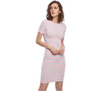Urban Classics Robe à Rayures Stretch pour Femme, Rose/Bleu océan, XS