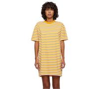 Urban Classics Robe à Rayures surdimensionnées pour Femme, Blanc/Magicmango, XS