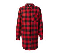Urban Classics Ladies Oversized Check Flannel Shirt Dress Black/red Taille: S | Outlet | Femme | Le Noir
