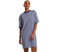 Urban Classics Robe Courte à Manches Courtes Oversized Striped