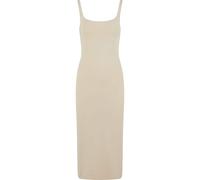 Urban Classics Basic Long Cotton Jersey Sleeveless Dress Beige S Femme