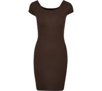 Urban Classics Ladies Off Shoulder Rib Robe pour Femme, Disponible dans de Nombreuses Couleurs, Tailles XS à 5XL, Marron, XXL